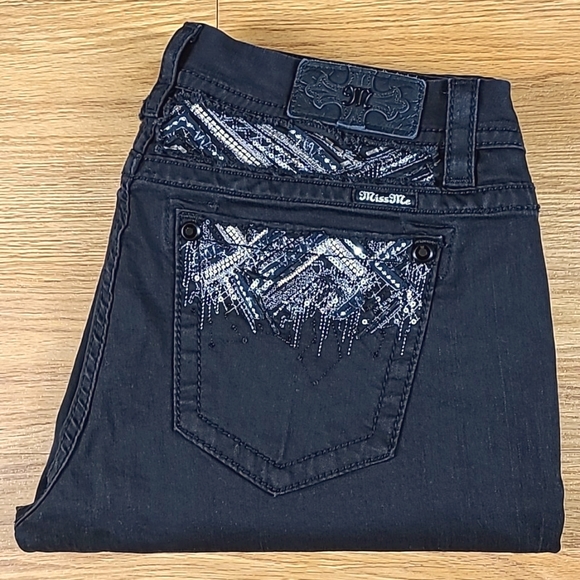 Miss Me Pants - MISS ME 32x30 MID-RISE EASY SKINNY STRETCH PRE-OWNED PRE-SHRUNK WOMEN'S PANTS